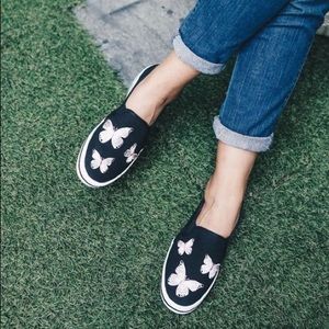 Kate Spade butterfly double decker slip-on sneaker